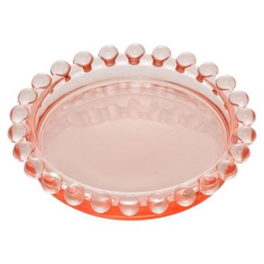 Imagem de Conjunto 4 Pratos Cristal Pearl Rosa 10cm - Wolff