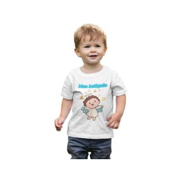 Imagem de Camiseta Infantil Meu Batizado Batismo Amor da Dinda Promovida Madrinh