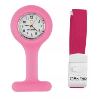 Imagem de Kit Garrote Elástico + Relógio Lapela - P. A. MED,  Rosa