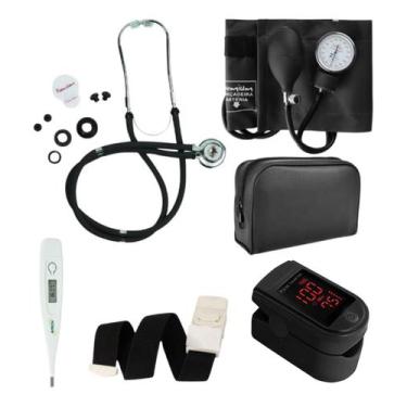 Imagem de Kit De Enfermagem Completo Premium Com Oximetro, Preto