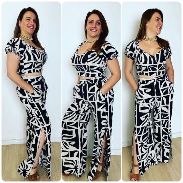 Imagem de Conjunto Cropped e Calça Pantalona Joana