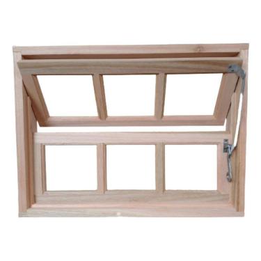 Imagem de Basculante Madeira Eucalipto 0,60x0,80 Cx15cm