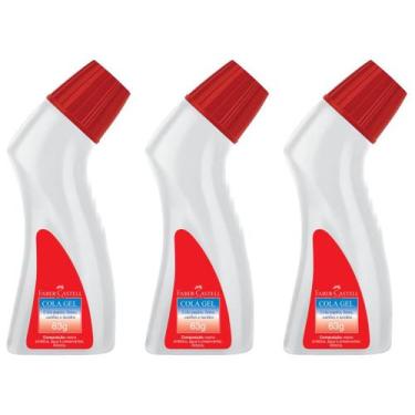 Imagem de Cola Escolar Gel Transparente Bisnaga Faber Ergonomico 63 - Faber-Cast