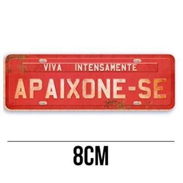 Imagem de Aplique de MDF e Papel - Placa Viva Intensamente Apaixone-se APM8 - 34