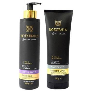 Imagem de Bio Extratus Matizante Kit Shampoo E Máscara Cinza