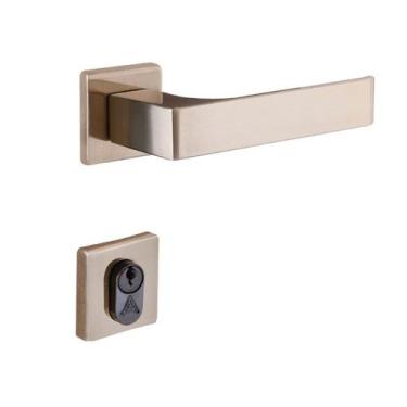 Imagem de Fechadura Quadratta Externa Reta 55mm 5301 Bronze Latonado Aliança
