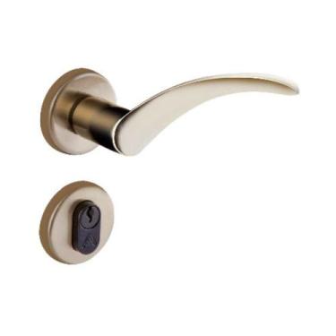 Imagem de Fechadura Onda Externa 4131 Roseta Bronze Latonado 40mm Aliança