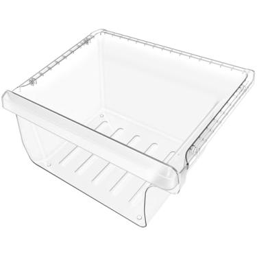 Imagem de Gaveta de geladeira DA97-08692B atualizada compatível com substituição de gaveta de geladeira Samsung RS25J500DSR RS25J500DSG RS25H5000SR DA97-08692A Caixa de gaveta inferior para geladeira