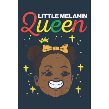 Imagem de Kids Little Melanin Queen African Pride Black History Girls Kids Nice: Notebook A5 size (6 inch wide x 9 inch high), 120 pages with lined
