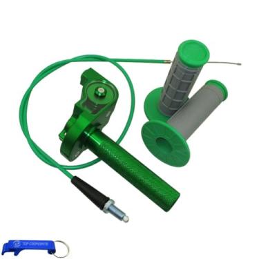 Imagem de TC-Motor Alça de montagem de cabo giratório de liga CNC verde para Pit Dirt Trail Motor Bike 50cc 70cc 90cc 110cc 125cc 140cc 150cc 160cc XR CRF KLX KX SSR Thumpstar Stomp