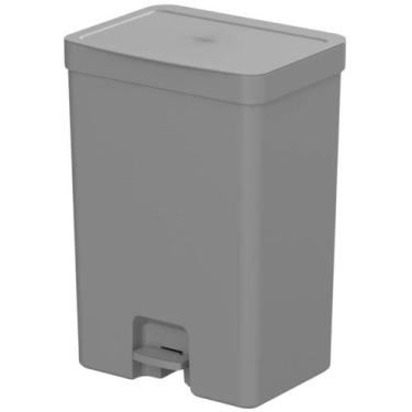 Imagem de Lixeira Para Cozinha Banheiro Escritório Esconde Saco Com Pedal Linha 