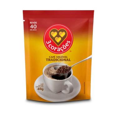 Imagem de Café Solúvel Três Corações Tradicional Sachê 40g