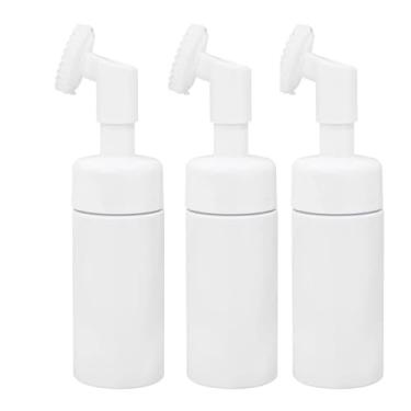 Imagem de Kit Frasco Pump Espumador Porta Sabonete Escova Massageador De Silicone Para Limpeza Facial Skin Care 100ml Pequeno (3)