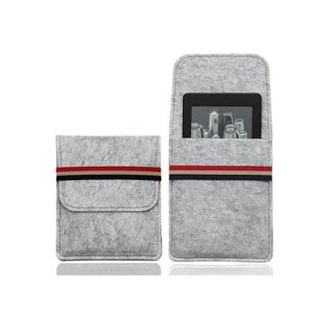 Imagem de Capa de feltro Kobo Clara BW, capa de feltro também compatível com Kindle Kids de 6 polegadas (2024) e-Reader/Kobo Clara Color (2024)/Kobo Clara 2E/Clara HD 15.2 cm | Capa de transporte de viagem