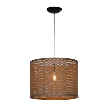 Imagem de Luminária Lustre Pendente De Teto Palha Indiana Cozinha Luxo