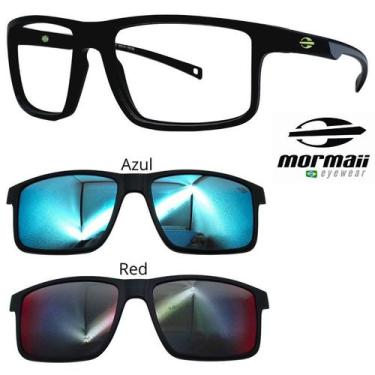 Imagem de Oculos Mormaii 6127 Swap 5 AAS com 2 Clipons - Escolha a Cor, Azul, Pr