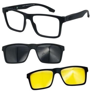 Imagem de Oculos Mormaii Swap NG 2 6153 A14 com 2 Clipon Cinza Noturno, Cinza, N