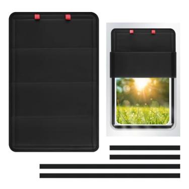 Imagem de JUSTTOP Persiana de janela de porta de trailer, novo modelo de capa blackout dobrável para RV com revestimento prateado refletivo | Proteção UV para viagens de RV | Acessórios indispensáveis para