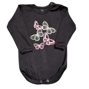 Imagem de Body Manga Longa G Borboleta Preto Curió Look