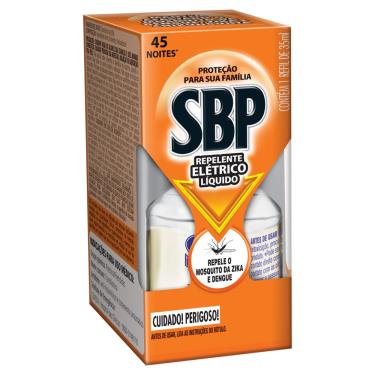 Imagem de REPELENTE LÍQUIDO ELÉTRICO SBP CAIXA 35ML REFIL