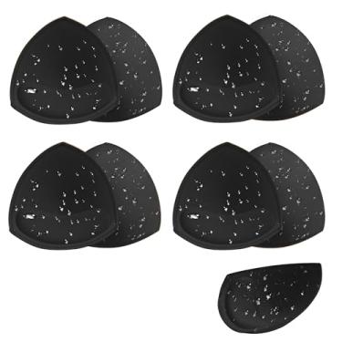 Imagem de BeaGirl 4 pares de enchimentos de enchimento de sutiã à prova d'água, enchimento acolchoado com costura push up para biquíni esportivo, Preto, AB
