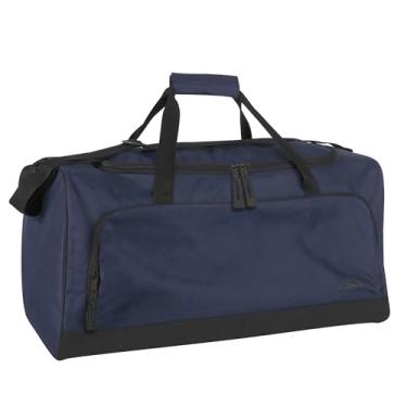 Imagem de Bolsas de lona leves para homens e mulheres para viagens, academia e como bolsa de equipamento esportivo/organizador, Azul marino
