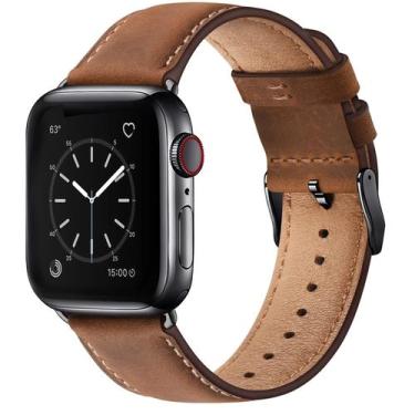 Imagem de Pulseira de relógio SUNFWR Leather 42 mm/44 mm/45 mm/46 mm/49 mm para 