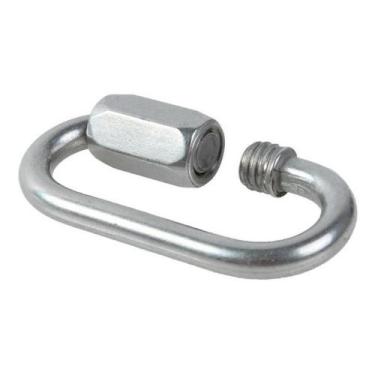 Imagem de Link Oval Mosquetão Rosqueável 7 Mm Em Aço Inox Para Cabos - Abrolhos 