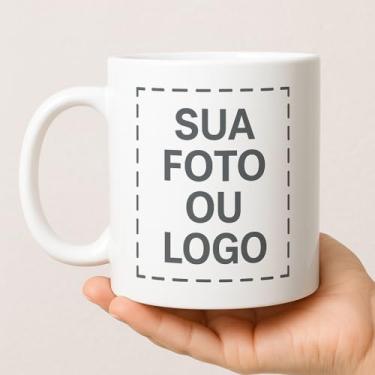 Imagem de Caneca Personalizada de Cerâmica, 325ml, Design Customizável com Foto ou Logo