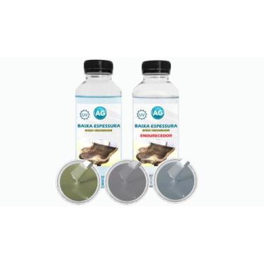 Imagem de Resina Baixa Espessura 1KG + 3 Cores Sólidas - Resinas ag