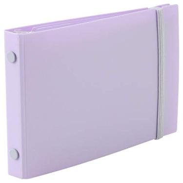 Imagem de Fichário Maruman FM63-30 de folhas soltas, tamanho mini, em um Plus, 5 furos, roxo claro