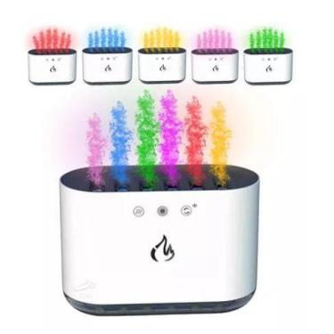 Imagem de Umidificador de ar ultrassônico com chama - MB Store