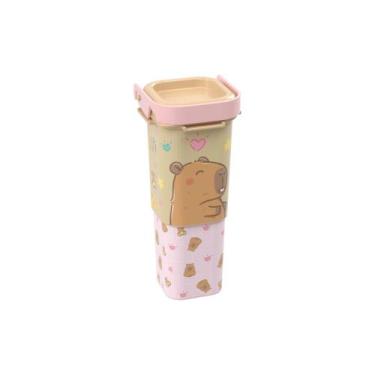 Imagem de Organizador Retrátil Porta-Lápis e Caneta com Suporte p/ Celular Stitc