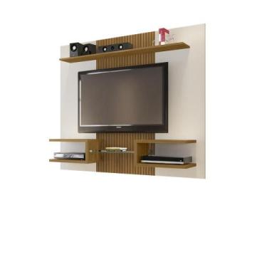Imagem de Painel Atlas Off White Cinamomo Ripado TV 55 2075548 Bechara - Móveis 