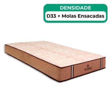 Imagem de Colchão Madrid Molas Ensacadas V-Tech - V-Store, Colchão Madrid 78x188