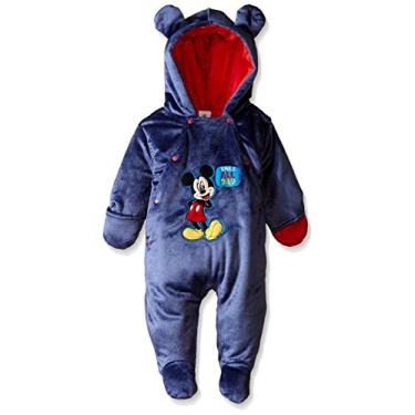 Imagem de Disney Carrinho de bebê recém-nascido Mickey Mouse com orelhas, Azul, 6-9 Month