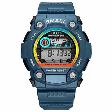 Imagem de Relógio Masculino Casual Smael 1423 À Prova Da Água Azul