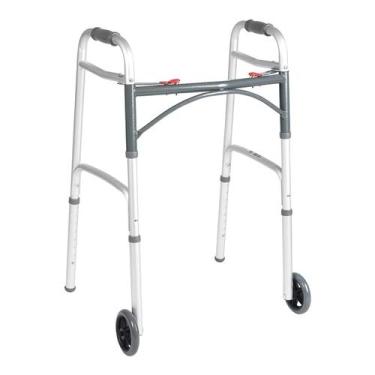 Imagem de Walker Drive Medical Deluxe dobrável com rodas de 5 cm