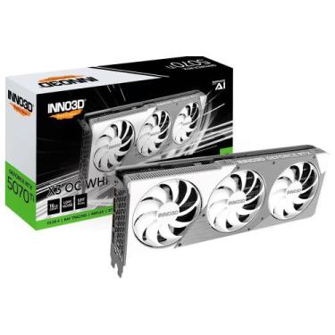 Imagem de Placa de Vídeo Inno3D RTX 5070 Ti X3 OC white NVIDIA Geforce, 16GB, GD