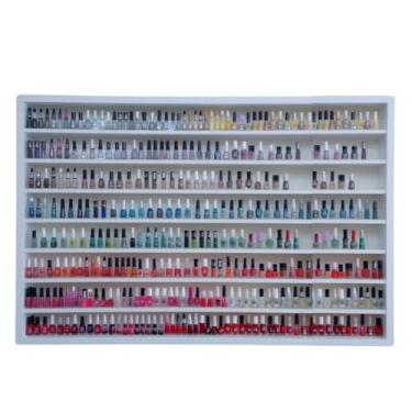 Imagem de Expositor De Esmalte Prateleira MDF Salão Casas 90x93x7cm