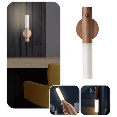 Imagem de Luminária Led Parede Sensor Quarto Portátil Usb Imã Mesa - Tatudeboa