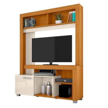 Imagem de Estante Para Tv 50 Pol 1 Porta 136 cm Flavia Cinamomo Off White MADETE