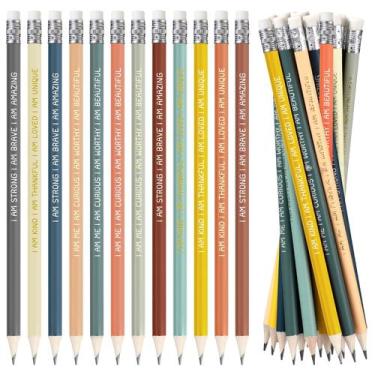 Imagem de Lápis Fumete Inspirational, 240 unidades com borracha pré-afiada