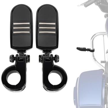 Imagem de PSLER Motorcycle Highway Pegs-1.25" Motorcycle Highway Crash Bar Foot Pegs Universal for Bike With 1-1/4" Engine Guard Black2