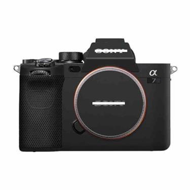 Imagem de Mebont Película de decalque de câmera para Sony A7M4/SonyAlpha 7 IV Full-Frame Mirrorless 3M Material Adesivo Protetor de câmera à prova d'água #Matte Black B