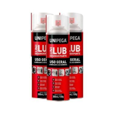 Imagem de Kit com 3 Desengripante Uso Geral Unipega 300ml / 150g