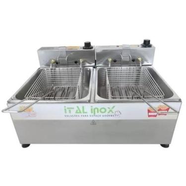 Imagem de Fritadeira Elétrica Industrial 10 Litros Óleo  Ital Inox,  127v