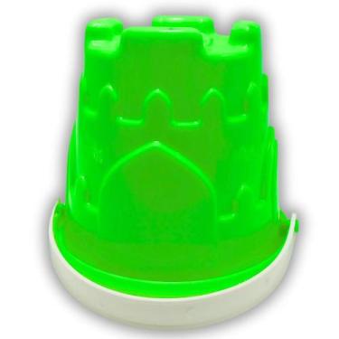 Imagem de Baldinho Verde de Areia Moldes Sorvetão de Praia Brinquedos - Rei Do B