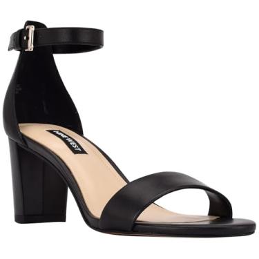 Imagem de Nine West Salto feminino Pruce, Nappa preta, 10 Wide