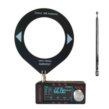 Imagem de Mini rádio SI4732 portátil atualizado com amplificador de fone de ouvido integrado e Hi-Z, tela colorida IPS de 1,9 polegadas e capa de PC requintada, receptor de rádio portátil AM FM LSB USB